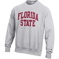 Men's Champion Gray Florida State Seminoles Reverse Weave Fleece Sweatshirt