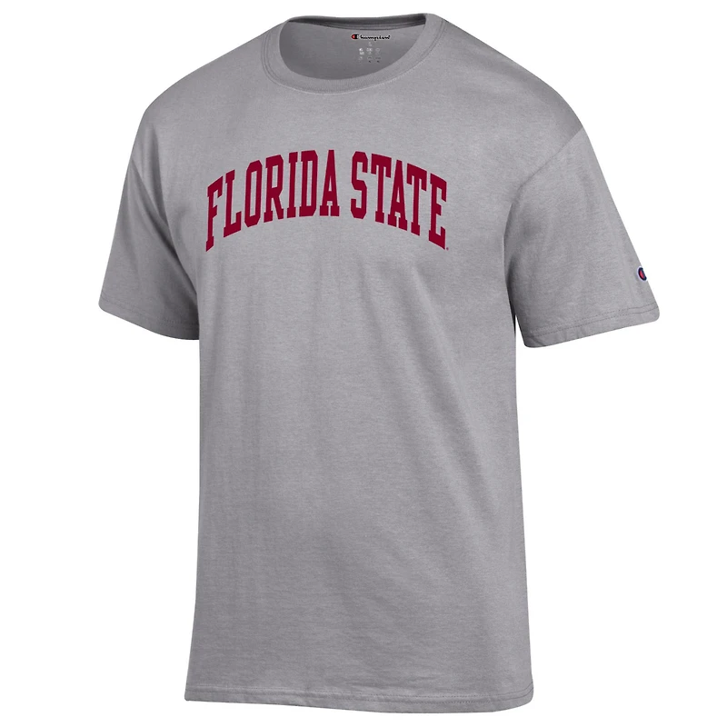 T-shirt basique Arch des Seminoles de l'État Floride, champion masculin, gris chiné