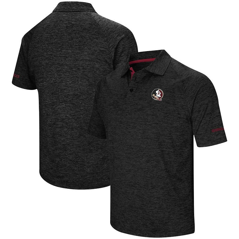 Polo Colosseum Black Florida State Seminoles pour hommes, grandes tailles, Down Swing