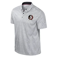 Men's Colosseum Black Florida State Seminoles Big & Tall Marty Rival Polo