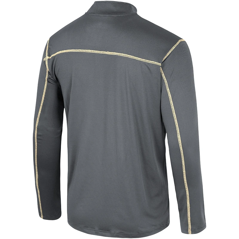 Coupe-vent Colosseum noir Florida State Seminoles Cameron pour hommes avec quart de zip