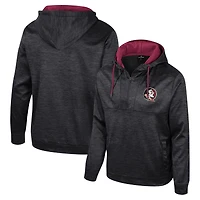 Sweat à capuche demi-zippé Cypher pour homme Colosseum Black Florida State Seminoles