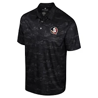 Polo Colosseum noir à imprimé Florida State Seminoles Daly pour hommes