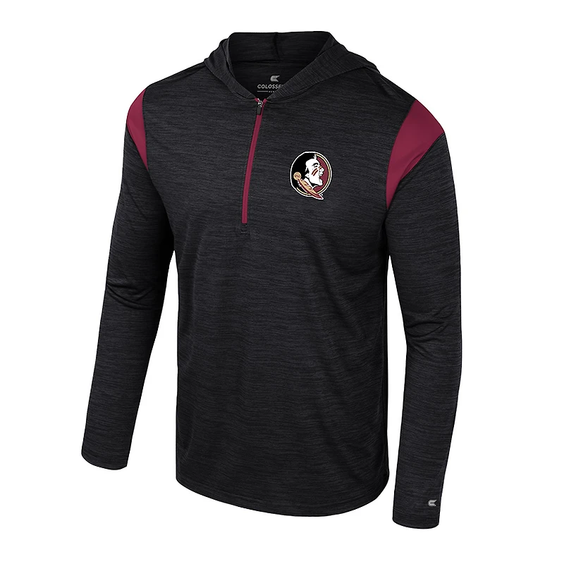 Coupe-vent demi-zip Colosseum Black Florida State Seminoles Dozer pour homme