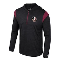 Coupe-vent demi-zip Colosseum Black Florida State Seminoles Dozer pour homme