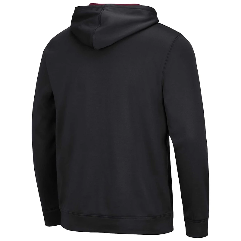 Men's Colosseum Black Florida State Seminoles Resistance Pullover Hoodie