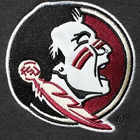 Men's Colosseum Charcoal Florida State Seminoles Arch & Logo Crew Neck Sweatshirt