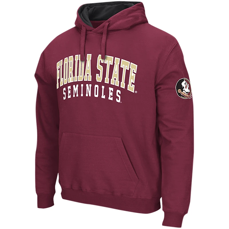 Sweat à capuche Colosseum Garnet Florida State Seminoles Double Arch pour hommes