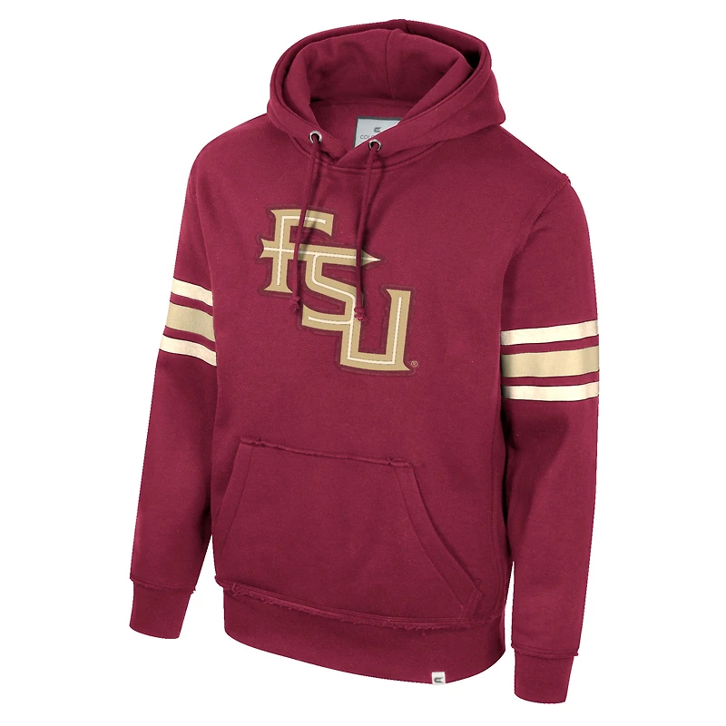 Men's Colosseum Garnet Florida State Seminoles Saluting Pullover Hoodie