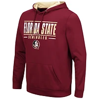 Sweat à capuche Colosseum Garnet Florida State Seminoles Slash Stack 2.0 pour homme