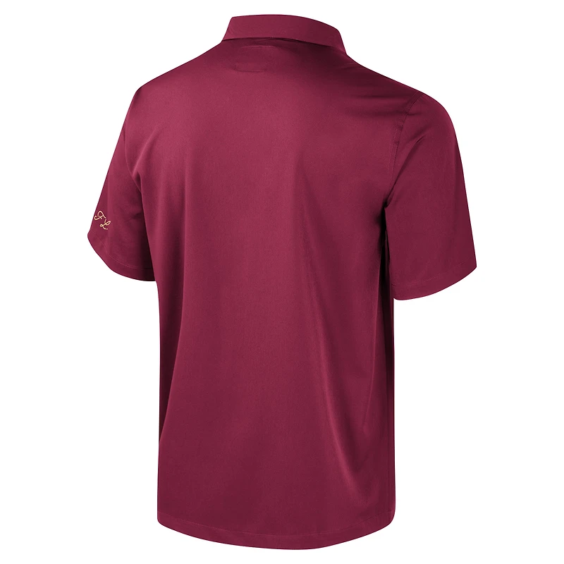Men's Colosseum Garnet Florida State Seminoles Strike Bowling Button-Up Shirt