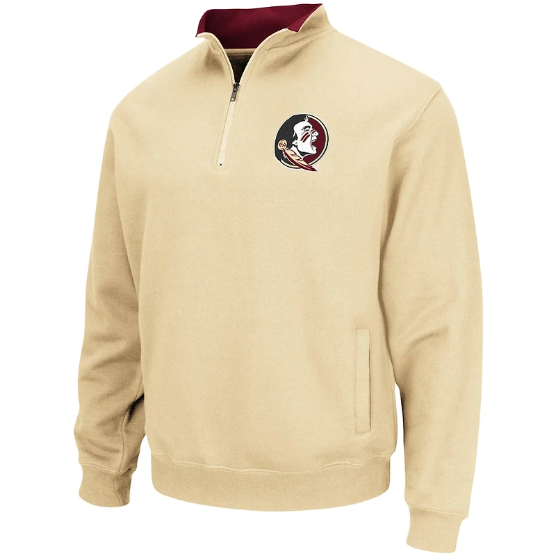 Colosseum Gold pour homme Florida State Seminoles Tortugas Logo Quarter-Zip Jacket
