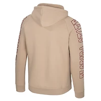 Men's Colosseum Tan Florida State Seminoles Big Break Raglan Hoodie