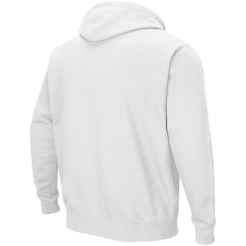 Men's Colosseum White Florida State Seminoles Double Arch Pullover Hoodie