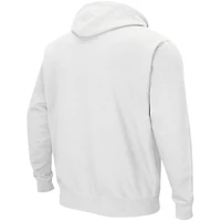 Men's Colosseum White Florida State Seminoles Double Arch Pullover Hoodie
