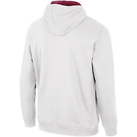 Sweat à capuche demi-zip Colosseum White Florida State Seminoles pour hommes