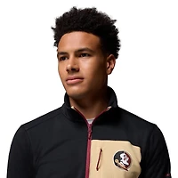 Men's Columbia Black/Garnet Florida State Seminoles Hike Omni-Wick Half-Zip Pullover