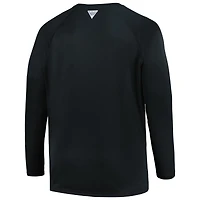 Men's Columbia Black Florida State Seminoles Big & Tall Terminal Tackle Long Sleeve Omni-Shade T-Shirt