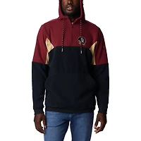 Men's Columbia Black Florida State Seminoles Lodge Quarter-Zip Hoodie