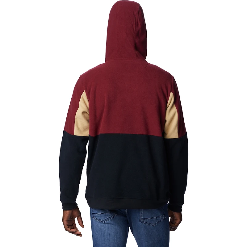 Men's Columbia Black Florida State Seminoles Lodge Quarter-Zip Hoodie