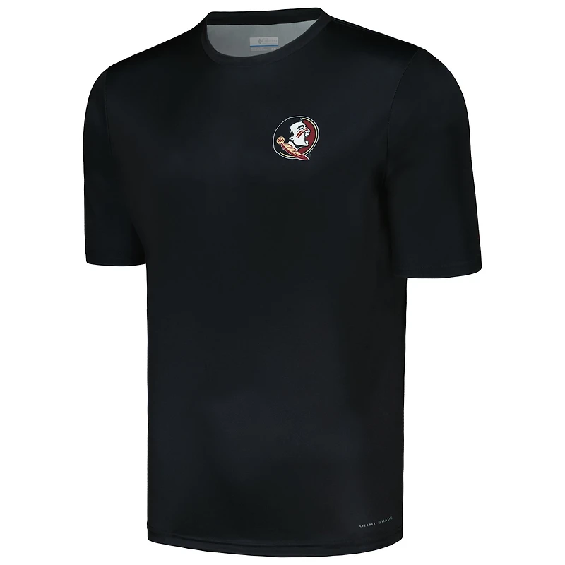 Men's Columbia Black Florida State Seminoles Terminal Tackle Omni-Shade T-Shirt