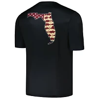 Men's Columbia Black Florida State Seminoles Terminal Tackle Omni-Shade T-Shirt