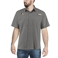 Men's Columbia Charcoal Florida State Seminoles PFG Tamiami Shirt