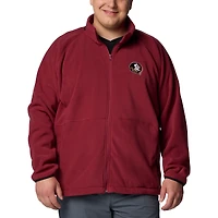 Veste polaire à glissière complète Columbia Garnet Florida State Seminoles Big & Tall Flanker™ IV pour homme
