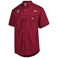 Chemise boutonnée Columbia Garnet Florida State Seminoles Bonehead pour homme