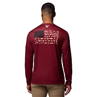 Men's Columbia  Garnet Florida State Seminoles PHG Terminal Shot 3-Hit Long Sleeve T-Shirt