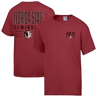 T-shirt ComfortWash Garnet pour homme, motif grand nom des Florida State Seminoles