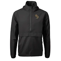 Men's Cutter & Buck Florida State Seminoles Alumni Logo Charter Eco Knit Recycled Anorak Half-Zip Jacket
