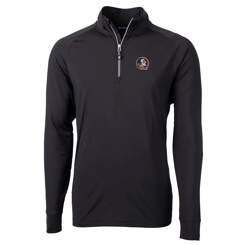 Veste pull-over Adapt Eco Knit à fermeture éclair quart de tour pour homme, noire, des Florida State Seminoles, la collection Big & Tall