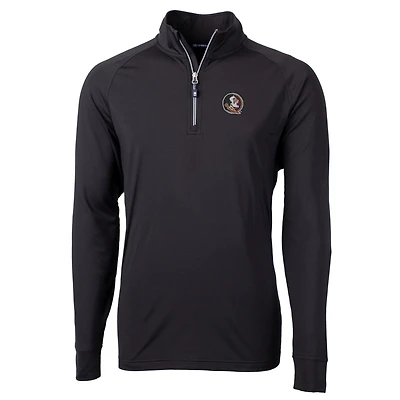 Veste pull-over Adapt Eco Knit à fermeture éclair quart de tour pour homme, noire, des Florida State Seminoles, la collection Big & Tall