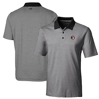 Polo extensible à rayures ton sur Forge pour homme Cutter & Buck, noir, des Florida State Seminoles, grandes tailles