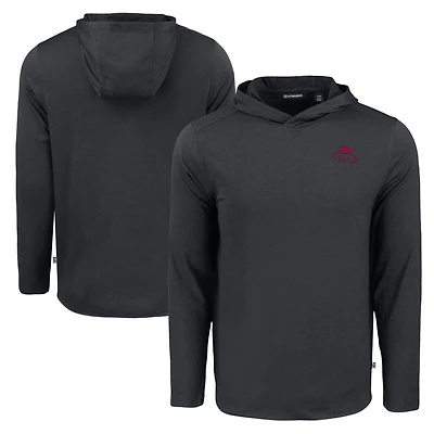 Men's Cutter & Buck Black Florida State Seminoles Coastline Epic Comfort Eco Recycled Long Sleeve Hoodie T-Shirt