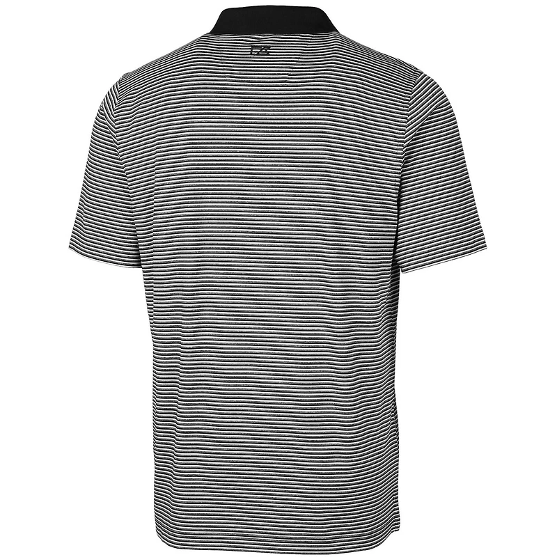 Polo extensible à rayures ton sur Forge pour homme Cutter & Buck Bobby Bowden, noir, Florida State Seminoles, grandes tailles