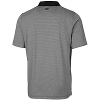 Polo extensible à rayures ton sur Forge pour homme Cutter & Buck Bobby Bowden, noir, Florida State Seminoles, grandes tailles