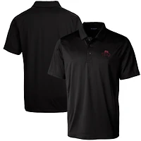 Men's Cutter & Buck Bobby Bowden Black Florida State Seminoles Prospect Textured Stretch DryTec Polo