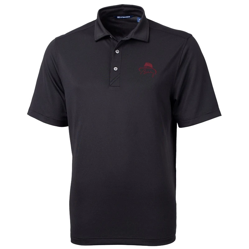 Men's Cutter & Buck Bobby Bowden Black Florida State Seminoles Virtue Eco Pique Polo