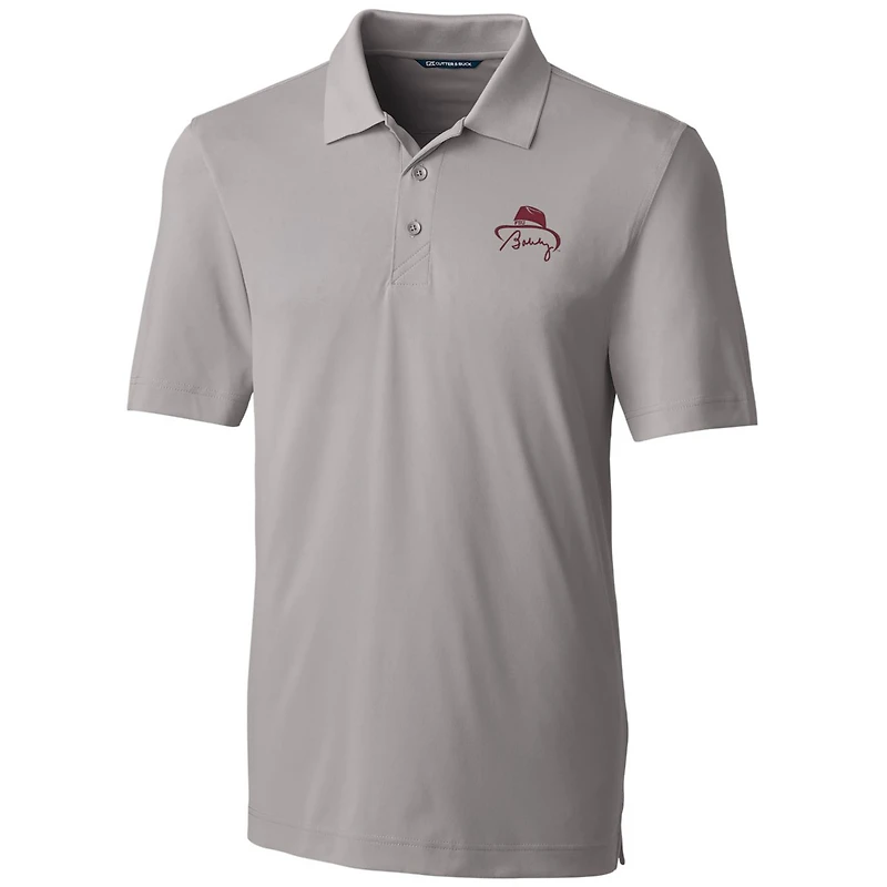 Men's Cutter & Buck Bobby Bowden Gray Florida State Seminoles Forge Stretch Polo