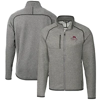 Veste zippée complète pour homme Cutter & Buck Bobby Bowden grise des Florida State Seminoles Mainsail