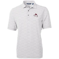 Men's Cutter & Buck Bobby Bowden White Florida State Seminoles Virtue Eco Pique Botanical Print Recycled Polo