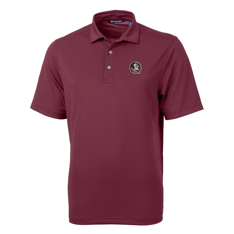 Men's Cutter & Buck Garnet Florida State Seminoles Virtue Eco Pique Recycled Polo