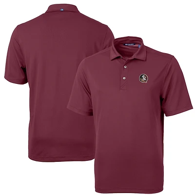 Men's Cutter & Buck Garnet Florida State Seminoles Virtue Eco Pique Recycled Polo