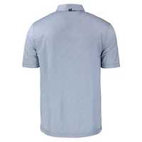 Polo Cutter & Buck Gray Florida State Seminoles Pike Eco Pebble Print Stretch en tissu recyclé pour homme