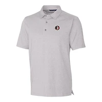 Men's Cutter & Buck Heather Gray Florida State Seminoles Forge Stretch Polo