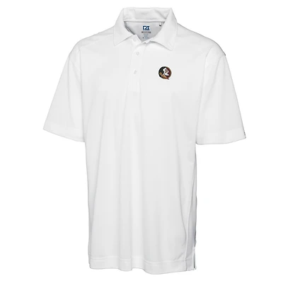 Men's Cutter & Buck White Florida State Seminoles Big Tall DryTec Genre Polo