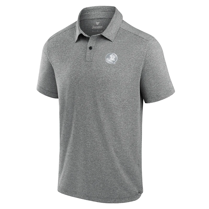 Men's Fanatics Charcoal Florida State Seminoles Performance Polo