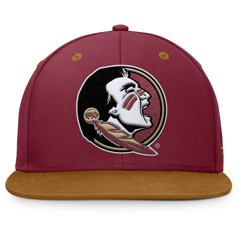 Men's Fanatics Garnet/Brown Florida State Seminoles NoBo Fitted Hat
